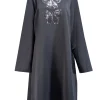 Sail to Sable - Black Long Sleeve Sheath Dress w/ Sequin Bow Detail Sz XXXL