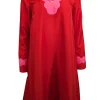 Sail to Sable - Red Tunic Dress w/ Pink Scallop Trim Sz XS