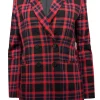 Saint + Sofia - Red, Black, & Navy Plaid Blazer Sz 8