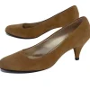 Salvatore Ferragamo - Suede Almond Toe Heels Sz 8.5