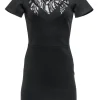 Sandro - Black Sheath Dress w/ Lace Sz 4