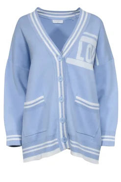 Sandro - Blue Knit "Love" Cardigan Sz M