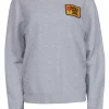 Sandro - Grey Crewneck Sweatshirt w/ Patch Sz M