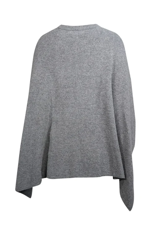 Sandro - Grey Merino Wool Cape Style Sweater Sz 4
