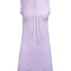 Sandro - Lilac Lace High Neck Mini Dress Sz 4