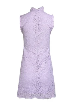 Sandro - Lilac Lace High Neck Mini Dress Sz 4