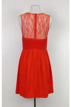 Sandro - Orange Lace Dress Sz M
