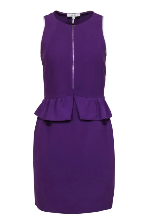 Sandro - Purple Sleeveless Peplum Dress Sz 6