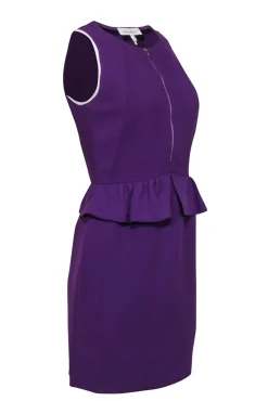 Sandro - Purple Sleeveless Peplum Dress Sz 6
