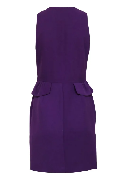 Sandro - Purple Sleeveless Peplum Dress Sz 6