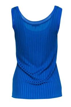 Sandro - Teal Blue Ribbed Tank Sz S