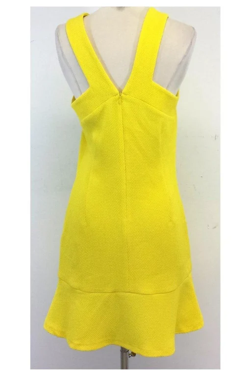 Sandro - Yellow Fit & Flare Dress Sz L