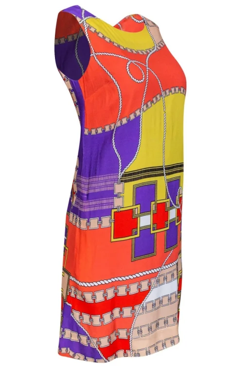 Sara Campbell - Multicolored Graphic Shift Dress Sz 0