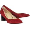 Sarah Flint - Rust Colored Suede w/ Tortoise Shell Block Heel Sz 7