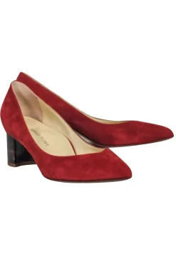 Sarah Flint - Rust Colored Suede w/ Tortoise Shell Block Heel Sz 7