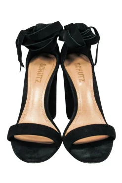Schutz - Black Suede Kelma Ankle Pumps Sz 8.5