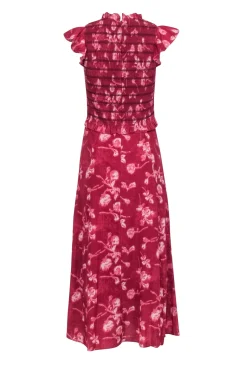 Sea NY - Brick Red Floral Print 