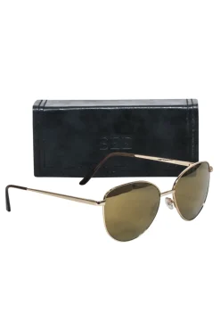 See - Gold Rounded Frames w/ Yellow Lens
