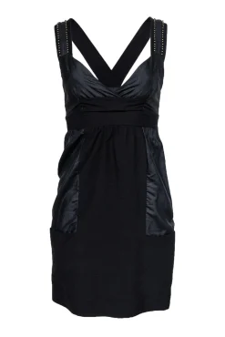 See by Chloe - Black Cotton & Silk Dress Sz 2