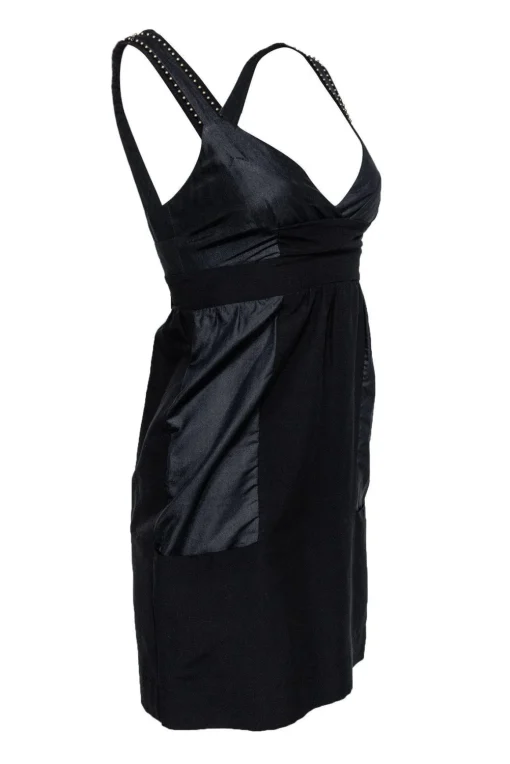 See by Chloe - Black Cotton & Silk Dress Sz 2