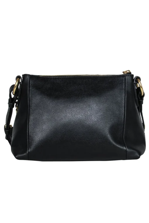 See by Chloe - Black Leather & Suede Crossbody w/ Chain Handle