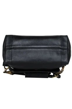 See by Chloe - Black Leather & Suede Crossbody w/ Chain Handle