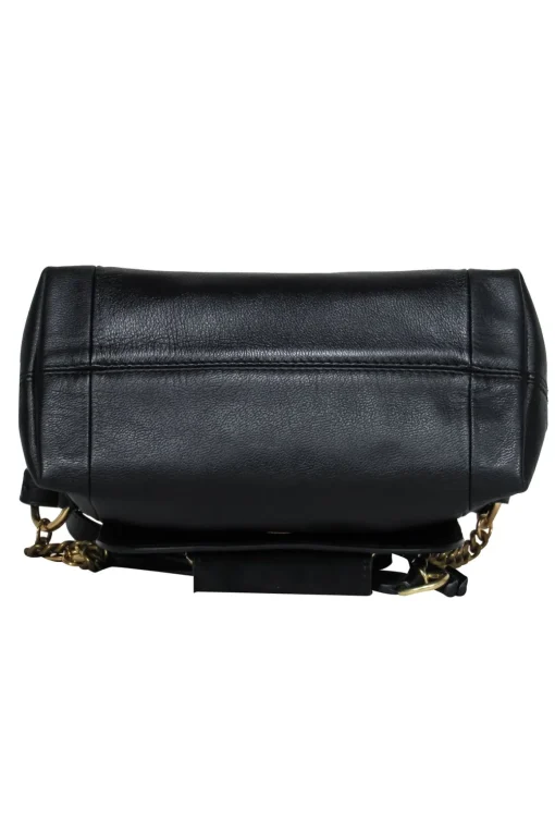 See by Chloe - Black Leather & Suede Crossbody w/ Chain Handle