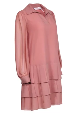 See by Chloe - Blush Pink Pleated Bottom Dress Sz 4