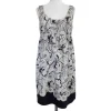 See by Chloe - Gray & Black Print Silk Dress Sz 8