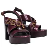 See by Chloe - Maroon Platform Heel w/ Gold Chain Sz 7.5