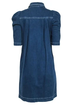 See by Chloe - Medium Wash Denim Dress w/ Rose Gold Buttons Sz 6