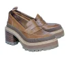 See by Chloe - Tan Leather Platform Loafers Sz 5