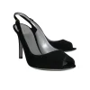 Sergio Rossi - Black Suede Slingback Pumps Sz 7.5