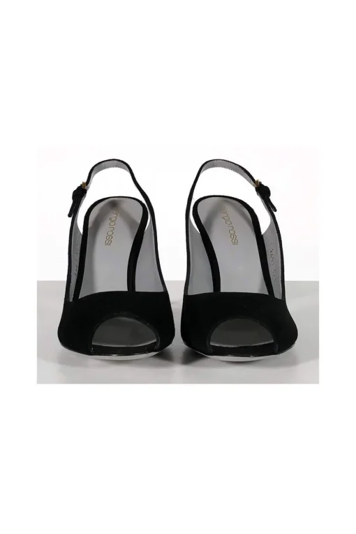 Sergio Rossi - Black Suede Slingback Pumps Sz 7.5