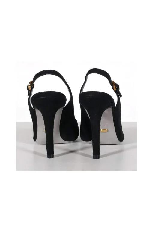 Sergio Rossi - Black Suede Slingback Pumps Sz 7.5