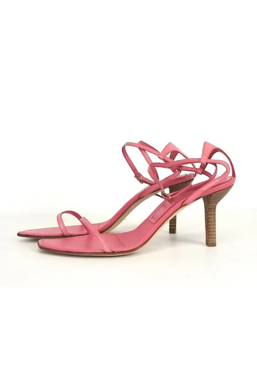 Sergio Rossi - Pink Strappy Heels Sz 9.5