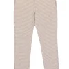 Sezane - Beige & Cream Houndstooth Print Skinny "Clara" Trousers Sz 6