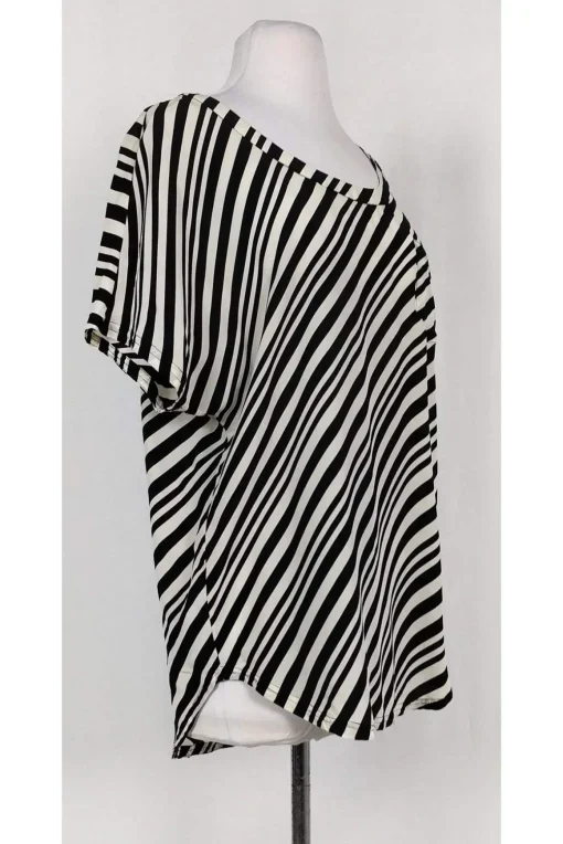 Shoshanna - Black & White Striped Blouse Sz 4