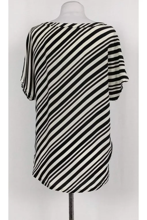 Shoshanna - Black & White Striped Blouse Sz 4