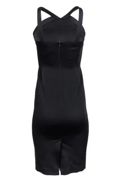 Shoshanna - Black Midi Dress w/ Multicolored Embellishments Sz 0