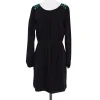 Shoshanna - Black Silk Beaded Long Sleeve Dress Sz 8