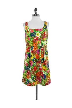 Shoshanna - Bright Floral Cotton Dress Sz 8