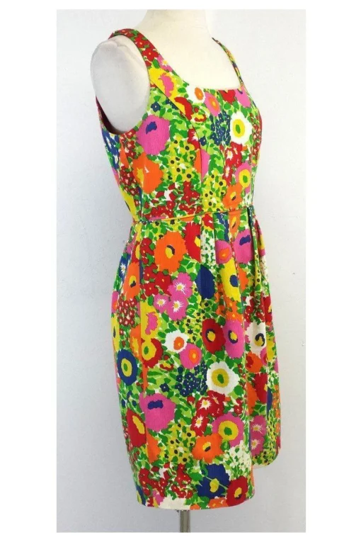 Shoshanna - Bright Floral Cotton Dress Sz 8