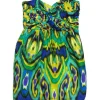 Shoshanna - Green Tone Silk Strapless Dress Sz 8
