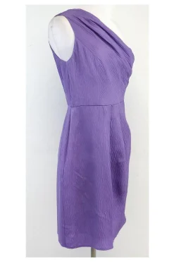 Shoshanna - Lavender One Shoulder Silk Dress Sz 6