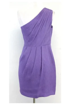 Shoshanna - Lavender One Shoulder Silk Dress Sz 6