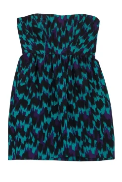 Shoshanna - Multicolor Strapless Dress Sz 0