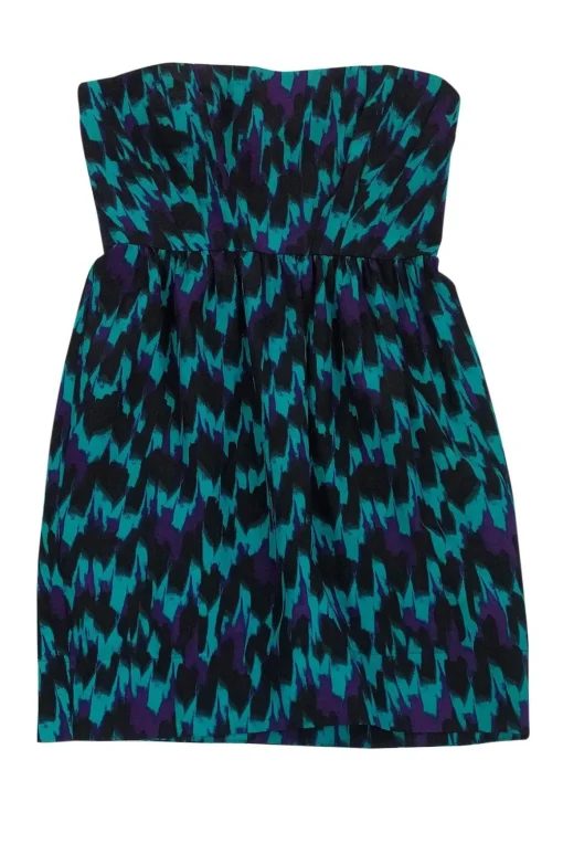 Shoshanna - Multicolor Strapless Dress Sz 0