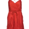 Shoshanna - Orange Silk Fit & Flare Dress w/ Thin Straps Sz 0