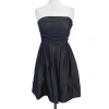 Shoshanna - Pewter & Navy Strapless Dress Sz 2